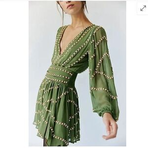 JEN'S PIRATE BOOTY Odyssey Mini Dress - Deep Lichen Green
Size XL